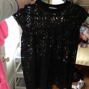 Urban outfitters lace short sleeve blouse